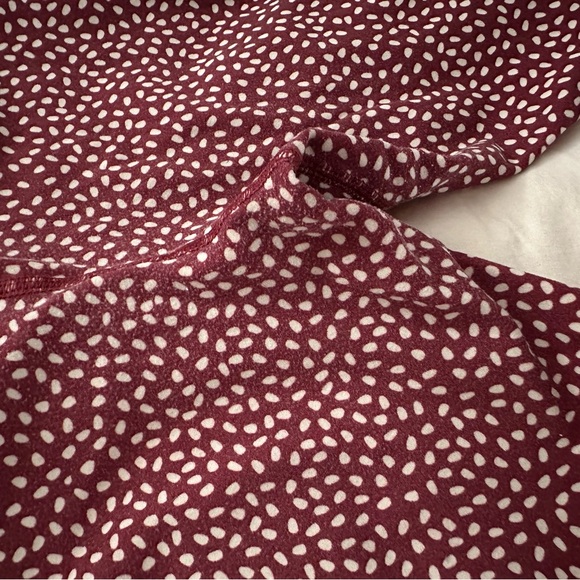 BuffBunny Burgundy and White Leggings Size Medium - Picture 6 of 6